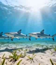 海底多彩珊瑚与游动鱼群(3)4225#横屏 