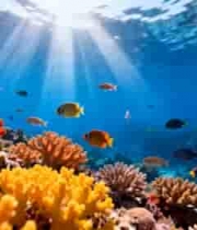 海底珊瑚与鱼群景象(1)2192#横屏 
