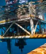 海底石油钻井平台画面3886#横屏 