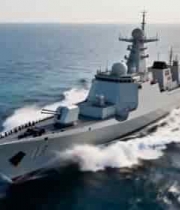 海上航行的军舰3094#横屏 