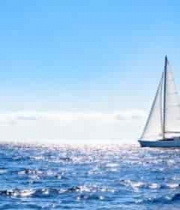 海上航行的帆船素材4053#横屏 