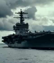 海上航行的航空母舰和舰艇3617#横屏 