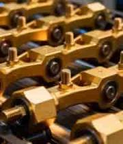 金色机械链条特写31#横屏 