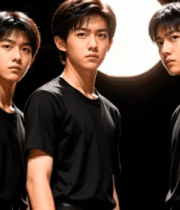 青少年团体正面站位特写2481#横屏 