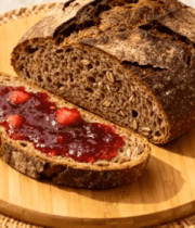 切片面包搭配果酱特写8737#横屏 