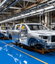 汽车制造工厂生产线场景7735#横屏 