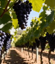 葡萄园成熟葡萄特写(2)8608#横屏 