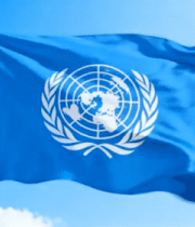 飘扬的联合国旗帜12302#横屏 