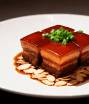 盘中红烧肉特写素材9766#横屏 