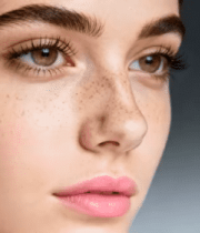 女性脸部微距特写2089#横屏 