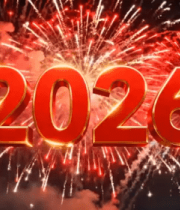 年新年烟花绽放画面2472#横屏 