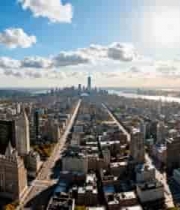 纽约城市建筑俯瞰全景552#横屏 