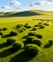 内蒙古草原绿色风光全景10574#横屏 