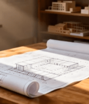 桌上建筑图纸与绘图工具774#横屏 