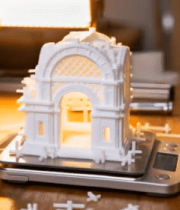桌上打印建筑模型成品8362#横屏 