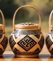 竹编提篮特写素材9216#横屏 