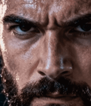 男性面部特写汗水素材11659#横屏 