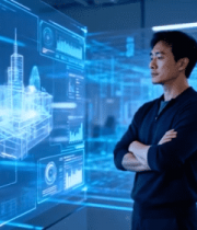 男士观察虚拟建筑数据界面7502#横屏 