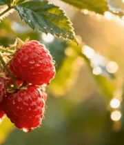 枝头树莓特写9627#横屏 