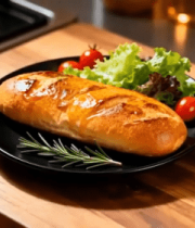 木桌盘装面包配蔬菜食材20#横屏 