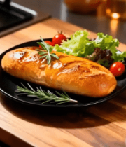 木桌盘装面包配蔬菜食材20#横屏 