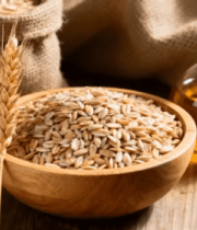 木碗装小麦及麦穗静物素材5692#横屏 