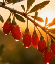 	 枝头枸杞特写5624#横屏 