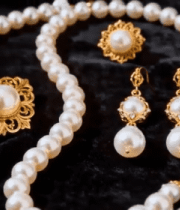 	 珍珠黄金首饰特写13038#横屏 