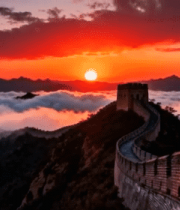 长城日出云海全景12153#横屏 