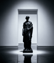 展厅内的古典雕像9986#横屏 