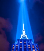 摩天大楼夜晚灯光效果10541#横屏 