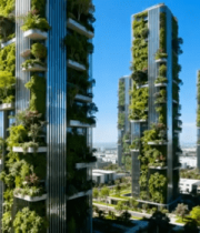 绿植覆盖高楼建筑景观247#横屏 