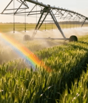 	 麦田灌溉设备灌溉场景2744#横屏 