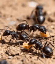 蚂蚁搬运食物特写(1)11502#横屏 