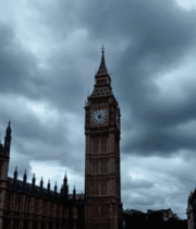 伦敦大本钟及周边建筑景观6140#横屏 