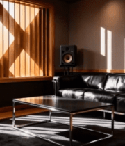 录音室休闲区沙发茶几场景7960#横屏 