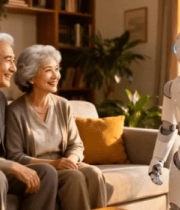 老人与机器人互动室内场景9131#横屏 