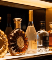 展示柜中的高档洋酒14891#横屏 