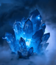 	 雷电下的巨大蓝色水晶11062#横屏 