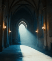 教堂内透过窗户的光线1650#横屏 