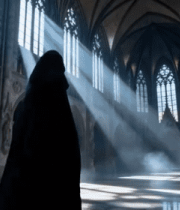 教堂内部光影场景6966#横屏 