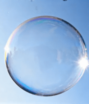 阳光下悬浮的彩色泡泡1375#横屏 