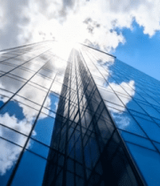 仰拍玻璃幕墙摩天大楼2051#横屏 