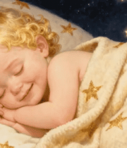 金发宝宝盖星毯熟睡11396#横屏 