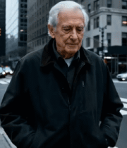 街道上站立的老人12766#横屏 