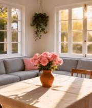 阳光照射下的客厅家居场景139#横屏 