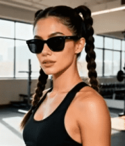 健身房内戴墨镜的女性11069#横屏 