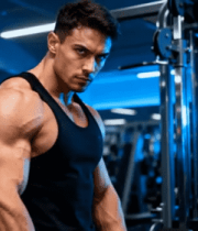 健身房肌肉男健身特写7940#横屏 