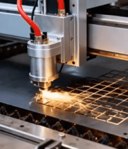 激光切割机切割金属画面7801#横屏 