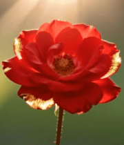 阳光下的红色玫瑰花特写2012#横屏 